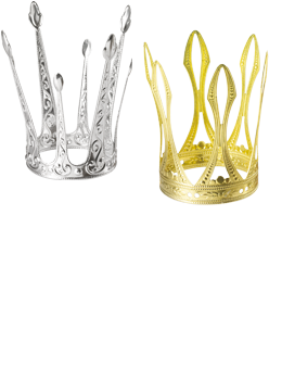 Krone in gold oder silber